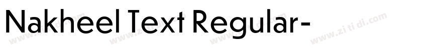 Nakheel Text Regular字体转换
